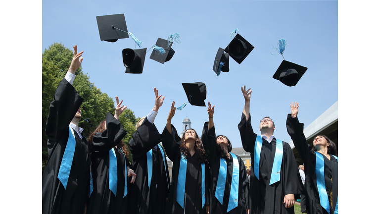 University Students Celebrate Their Graduation