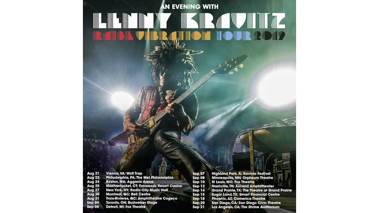 Lenny Kravitz Added Tour Dates 2019