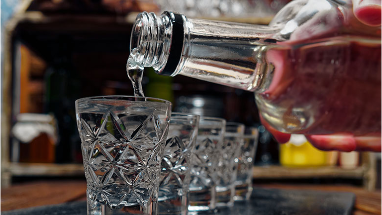 Vodka shots