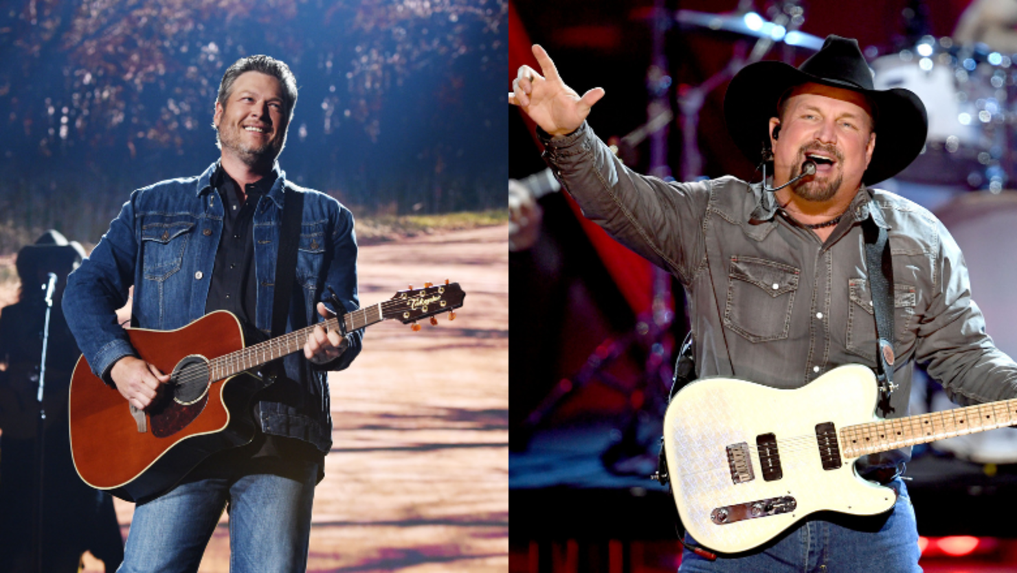 Garth Brooks Brings Out Blake Shelton For Live Performance Of 'Dive Bar' 