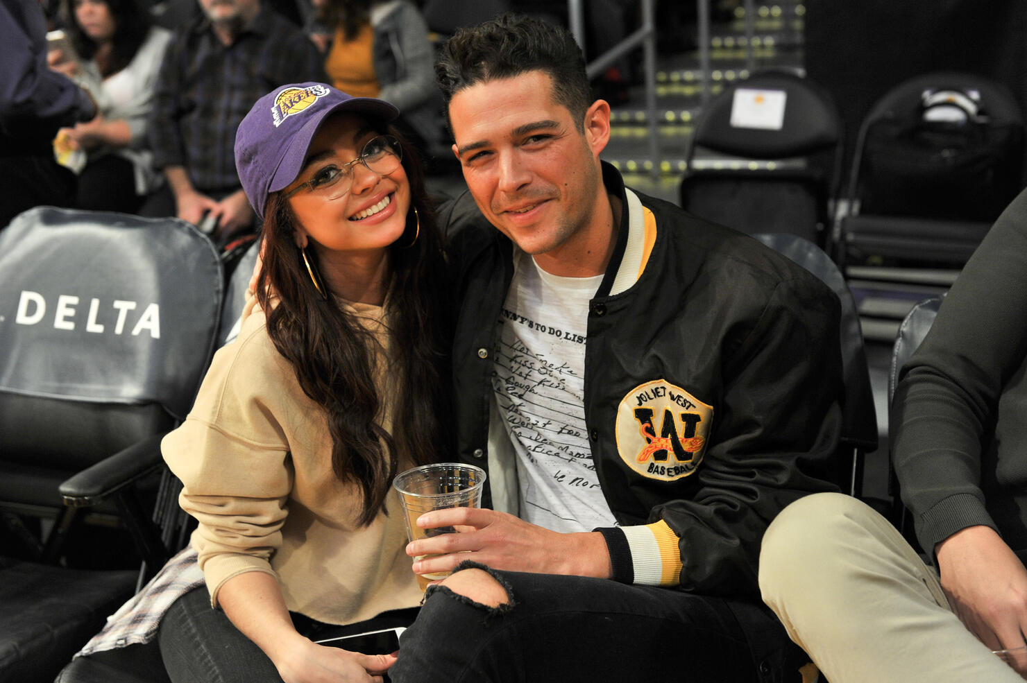 Celebrities At The Los Angeles Lakers Game