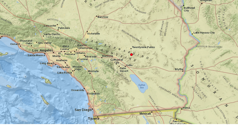 Magnitude 4.2 Earthquake Rocks Desert Region