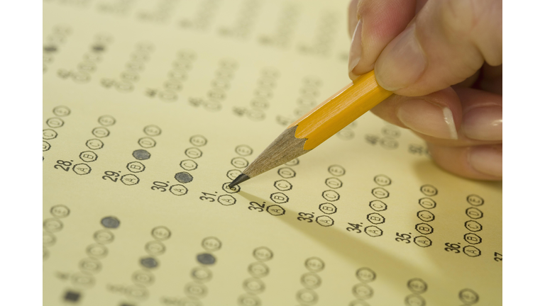 Filling in bubble test