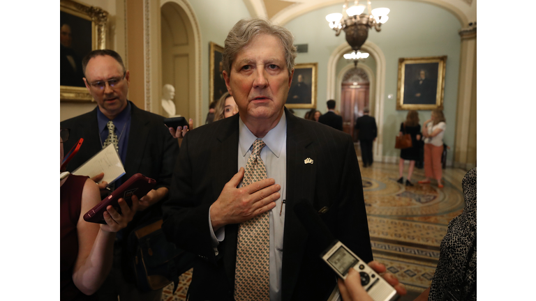 Senate Lawmakers Speak To The Press After Their Weekly Policy Luncheons