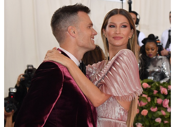 Tom Brady and wife Gisele at the Met Gala in New York City.