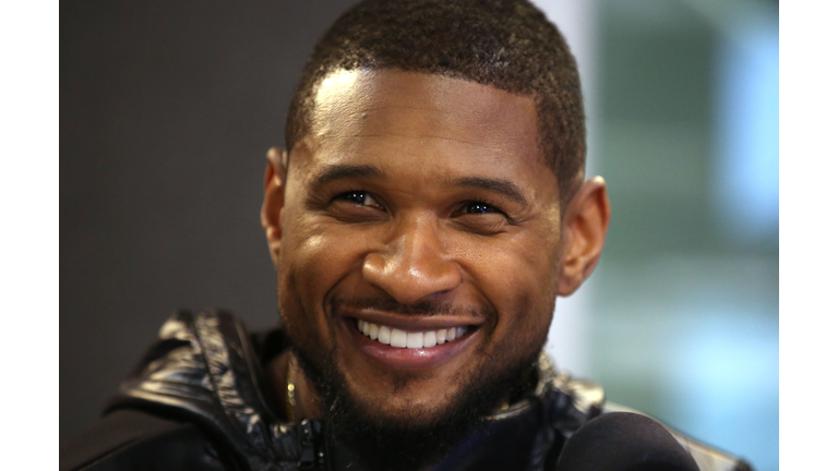 Usher visits the Kiss FM Studio's on December 17, 2014 in London, England. (Photo by Tim P. Whitby/Getty Images)