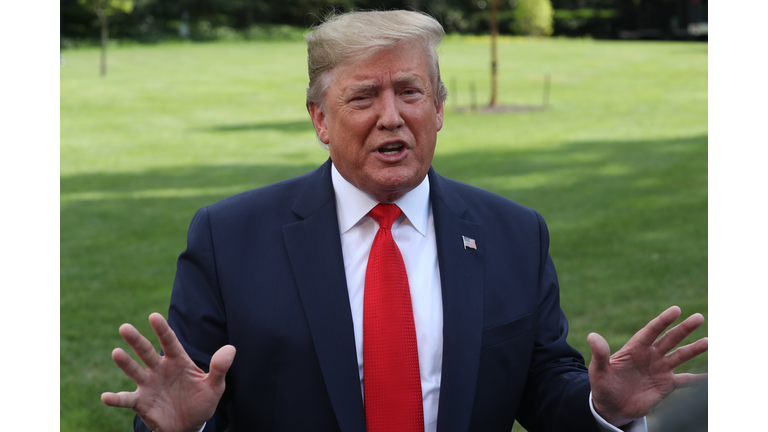 President Donald Trump Departs White House For Fundraising Event