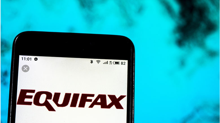 Equifax Consumer reporting agency company logo seen