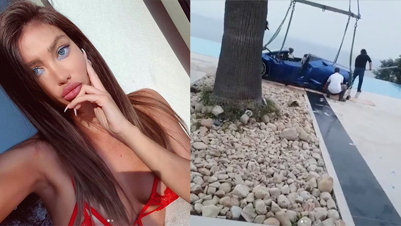 Playboy Model Accidentally Drives Lamborghini Into Pool - Thumbnail Image