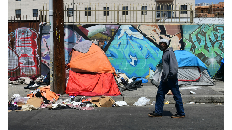 US-CALIFORNIA-HOMELESSNESS-SKID ROW