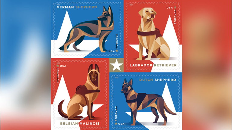 Military Dog Forever Stamps