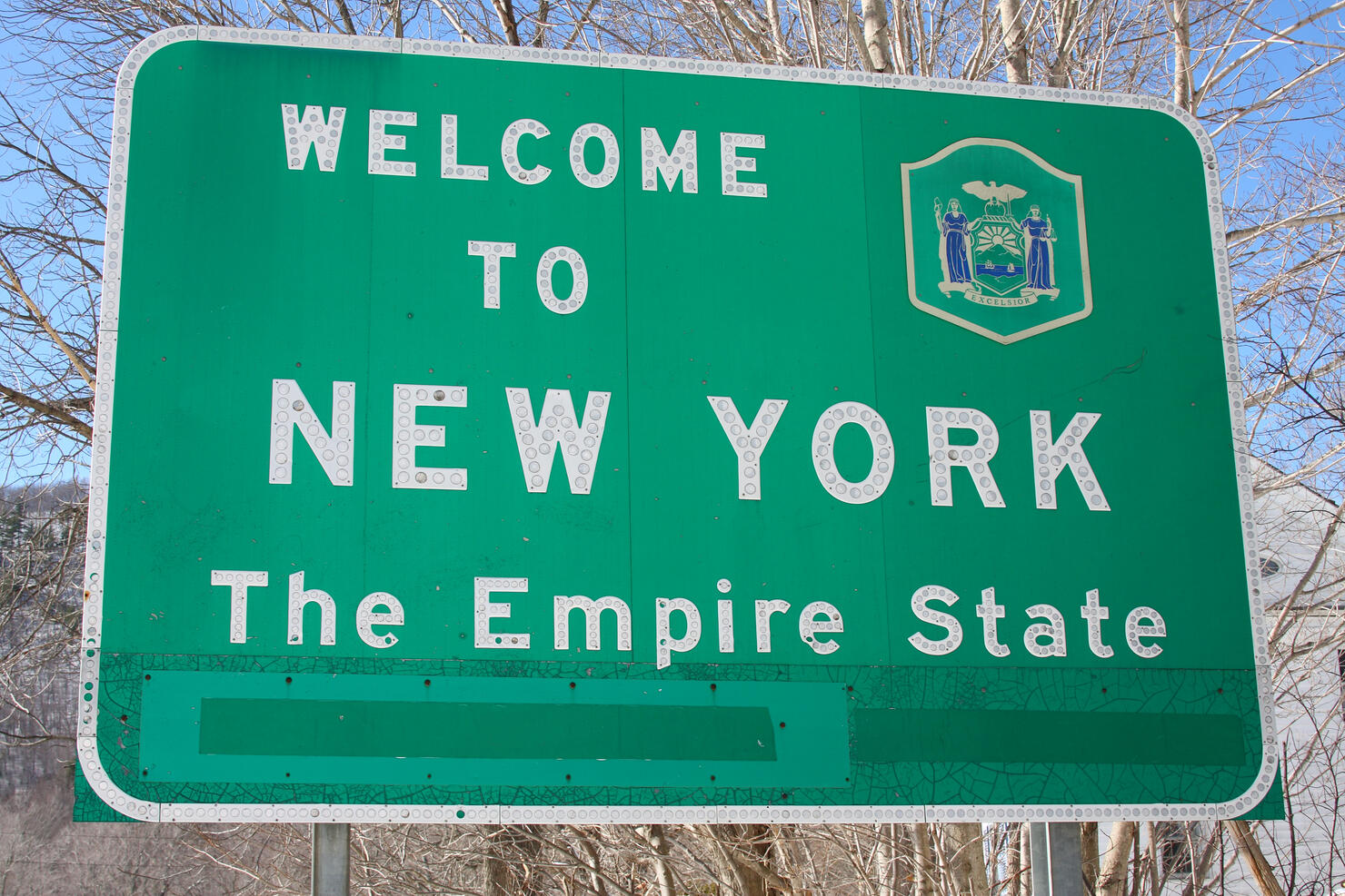 New York Welcome Sign