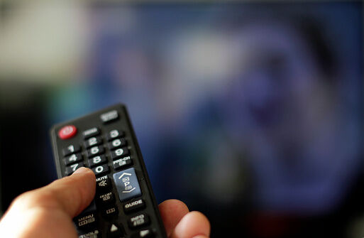 Switching channels with TV remote control