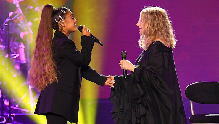 Ariana Grande Joins Barbra Streisand In Chicago For Surprise