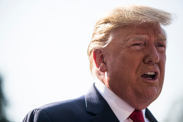 President Trump Departs White House En Route To Dayton, Ohio And El Paso, Texas