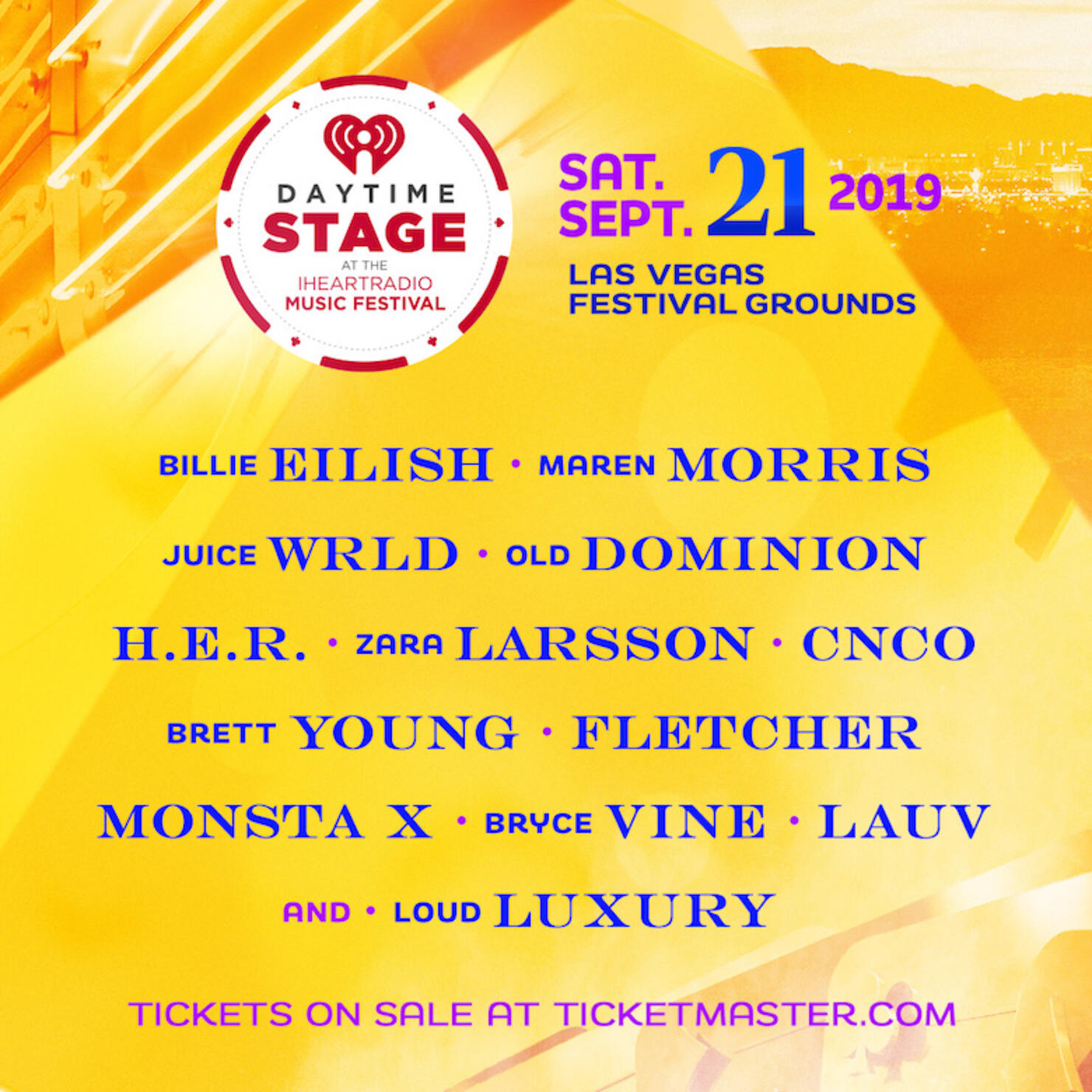 2019 Daytime Stage at the iHeartRadio Music Festival