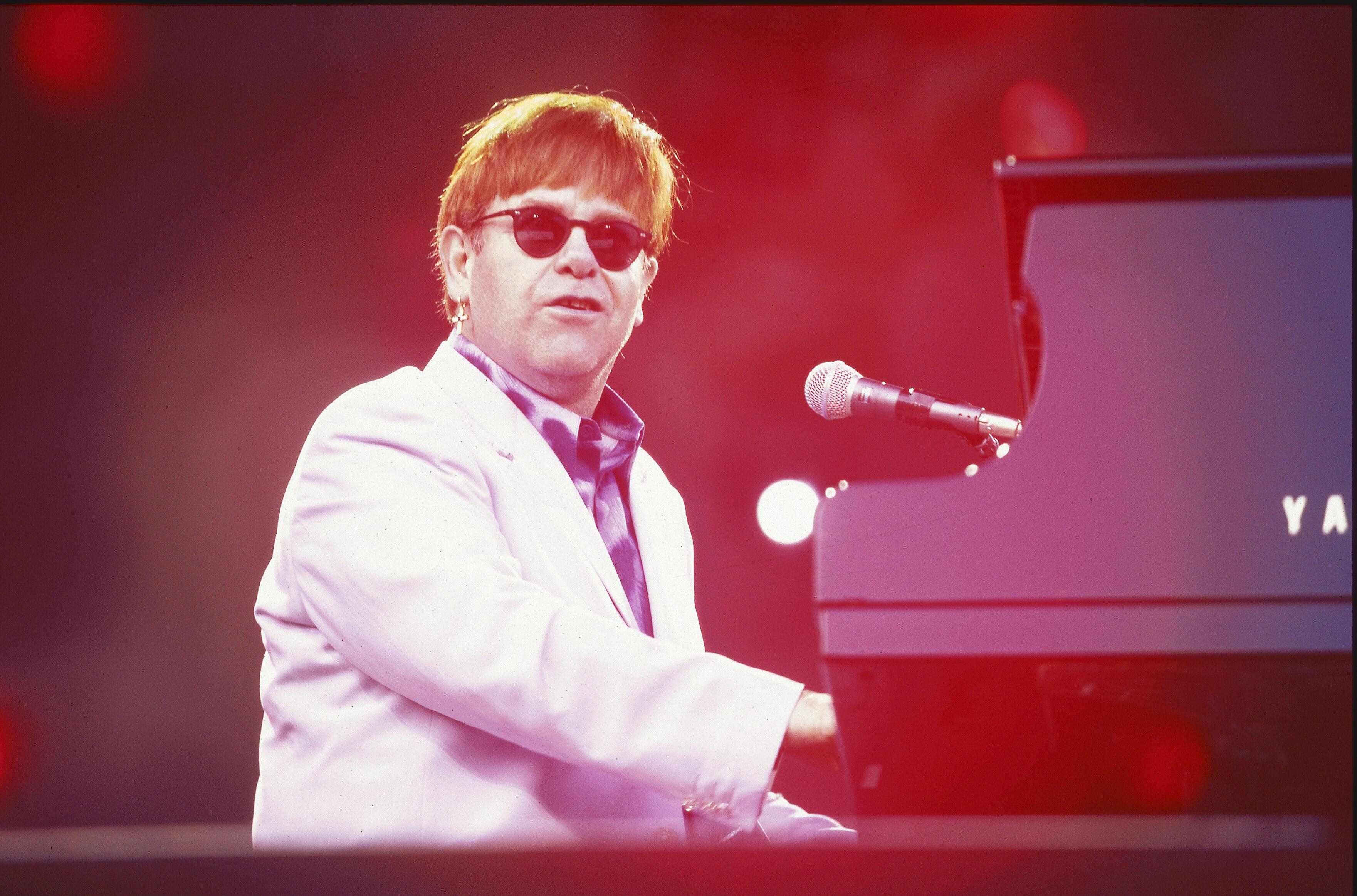 Coolest Dad and Child Costume: Elton John and Piano