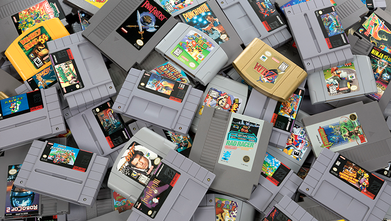 old nintendo game cartridges