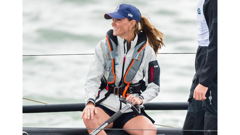 The Duke And Duchess Of Cambridge Take Part In The King's Cup Regatta