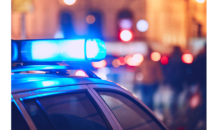 Police car on the street