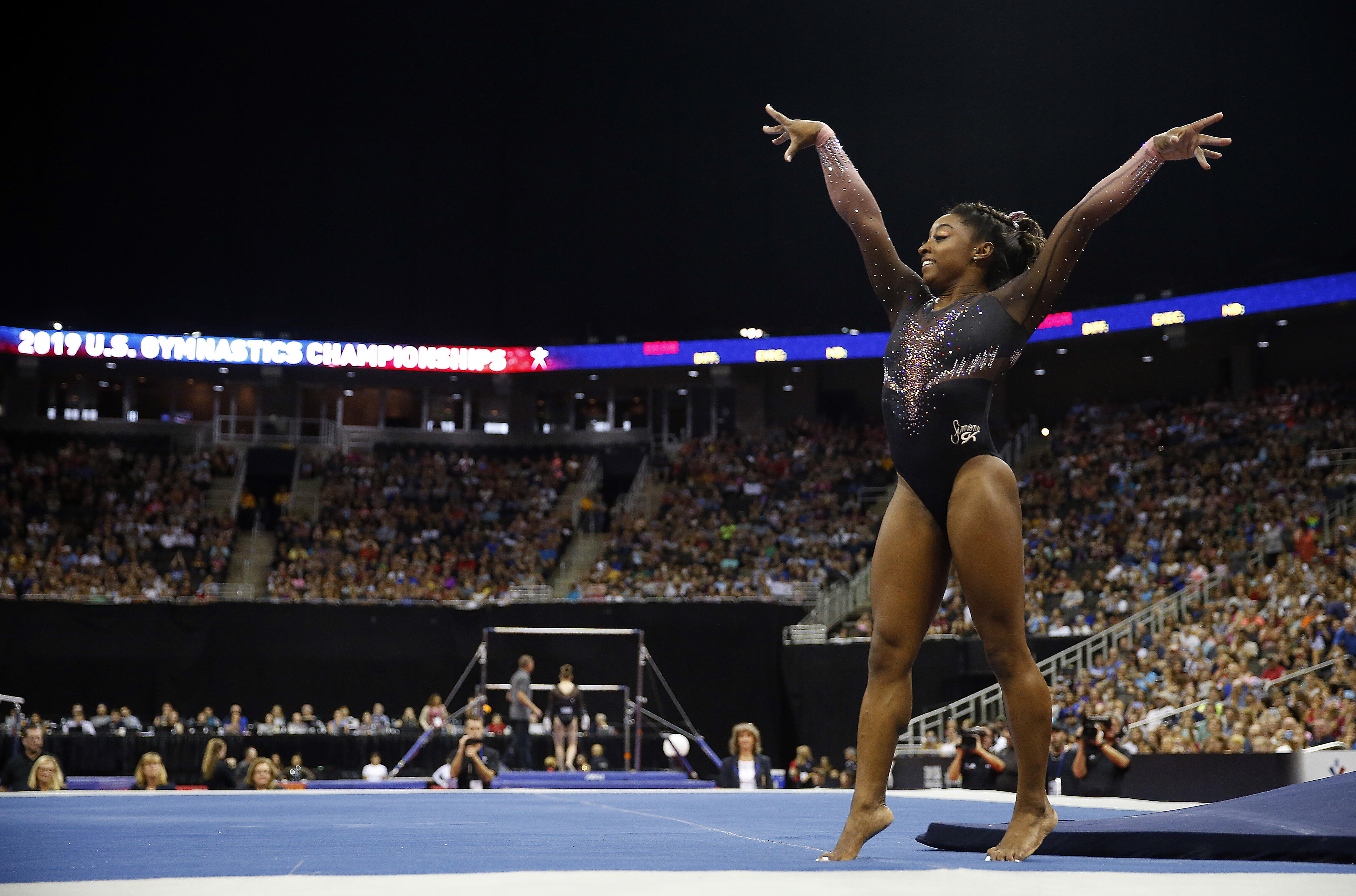 Watch Simone Biles Make History With New Triple Double In Her Floor