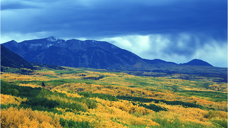 Autumn clouds at Kebler Pass, Gunnison National Forest, Colorado