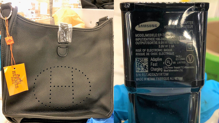 Thousands of Counterfeit Items Seized at LAX in Shipment From Hong Kong