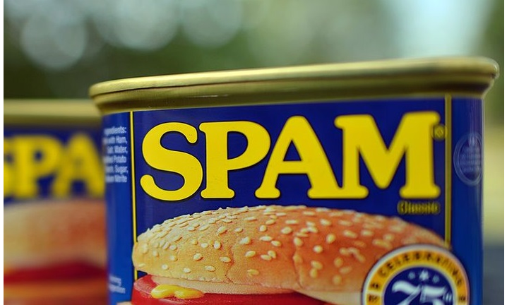 Cans of Spam meat made by the Hormel Foo