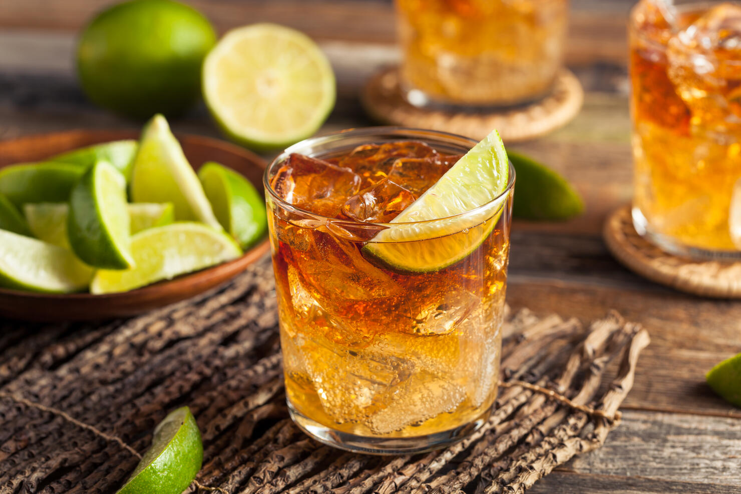 Dark and Stormy Rum Cocktail