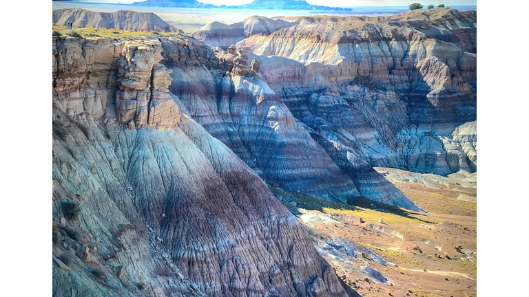 Blue Mesa Trail at Petrified Forest National Park in Arizona, USA