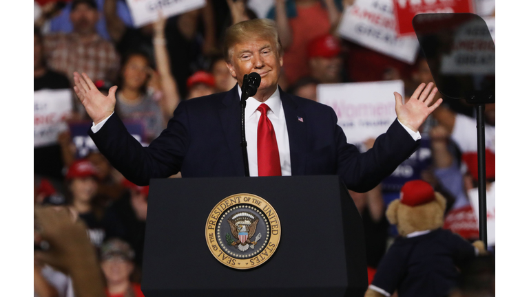 Donald Trump Holds MAGA Campaign Rally In New Hampshire