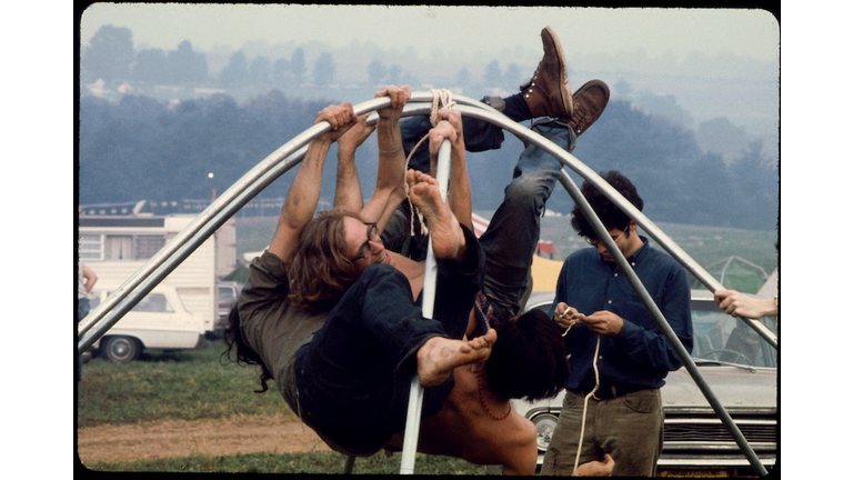 Making A Tent At Woodstock