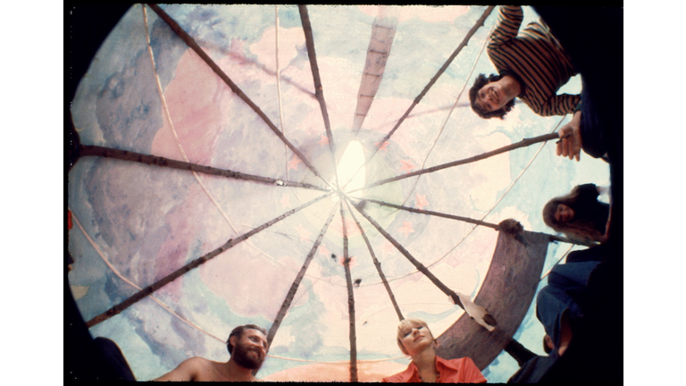Inside A Tipi At Woodstock