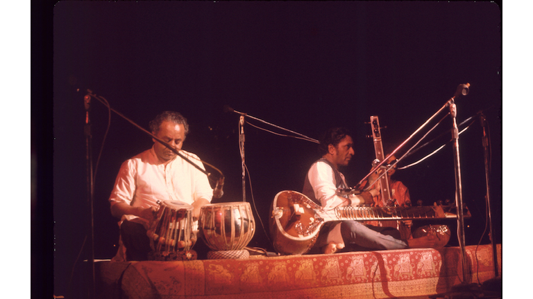 Ravi Shankar Performs At Woodstock