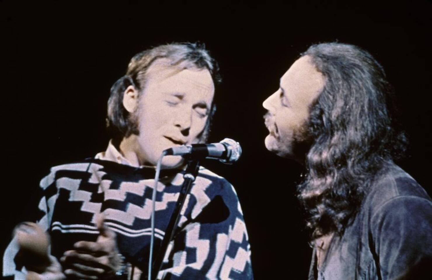 Crosby, Stills, & Nash On Stage At Woodstock
