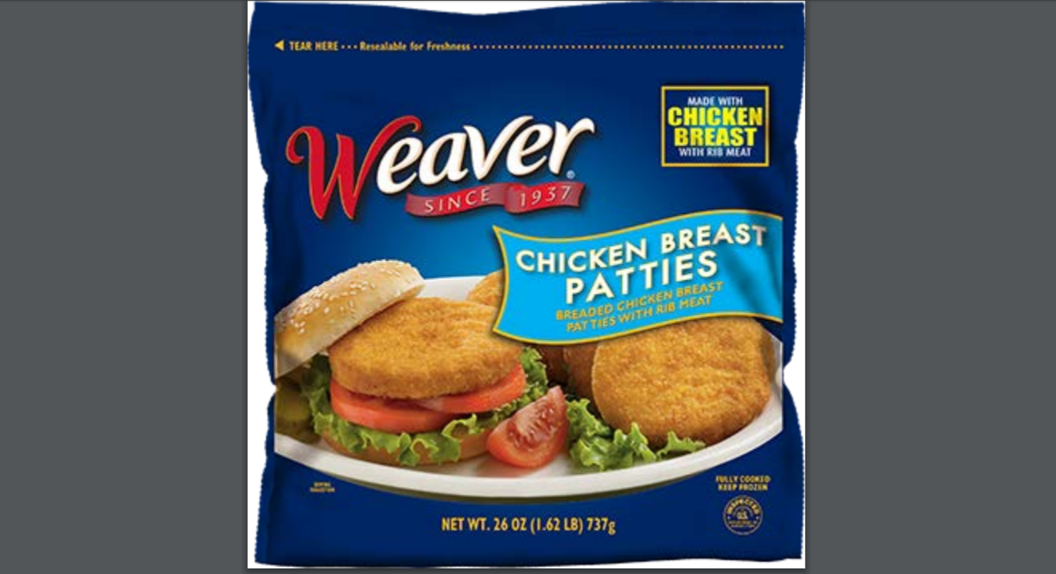 chicken patties recalled by Tyson foods