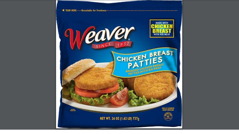 chicken patties recalled by Tyson foods