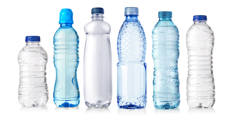 water plastic bottle isolated