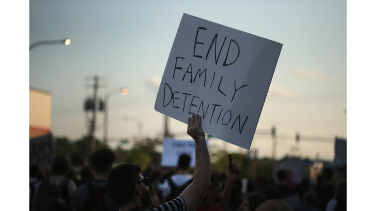 Protestors In Chicago Rally Against Mass Detention Of Undocumented Immigrants