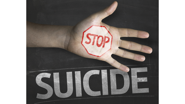 Educational and Creative composition with the message Stop Suicide