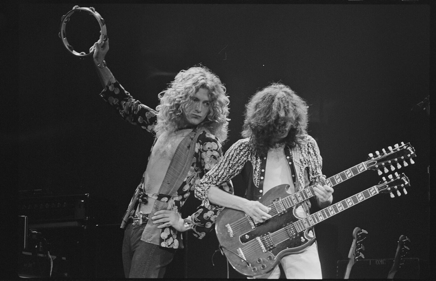 Robert Plant and Jimmy Page of Led Zeppelin