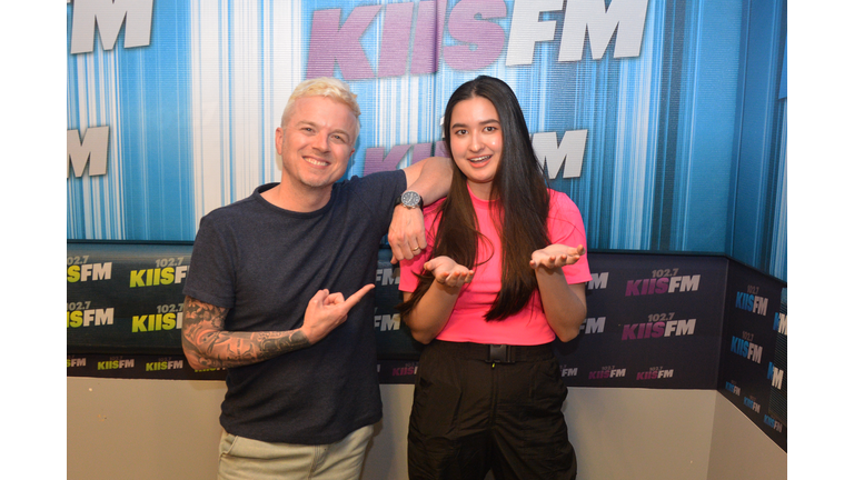 Stephanie Poetri and JoJo Wright at KIIS FM
