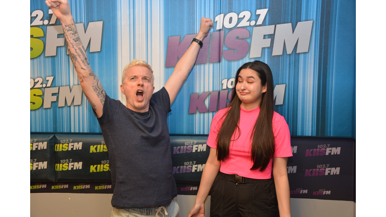 Stephanie Poetri and JoJo Wright at KIIS FM