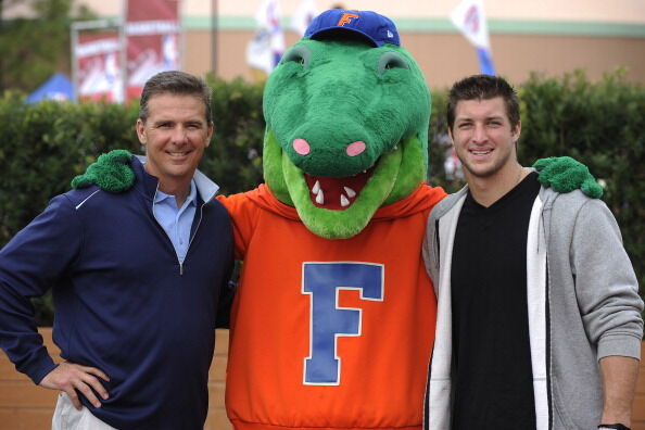 Tim Tebow And Urban Meyer At ESPN The Weekend At Walt Disney World