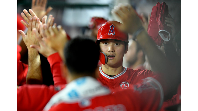 Texas Rangers v Los Angeles Angels