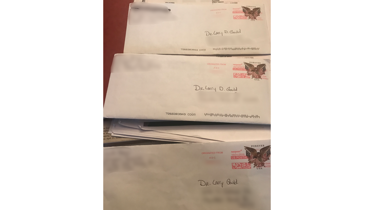 Some of the many letters Dr. Gould has received through the years.