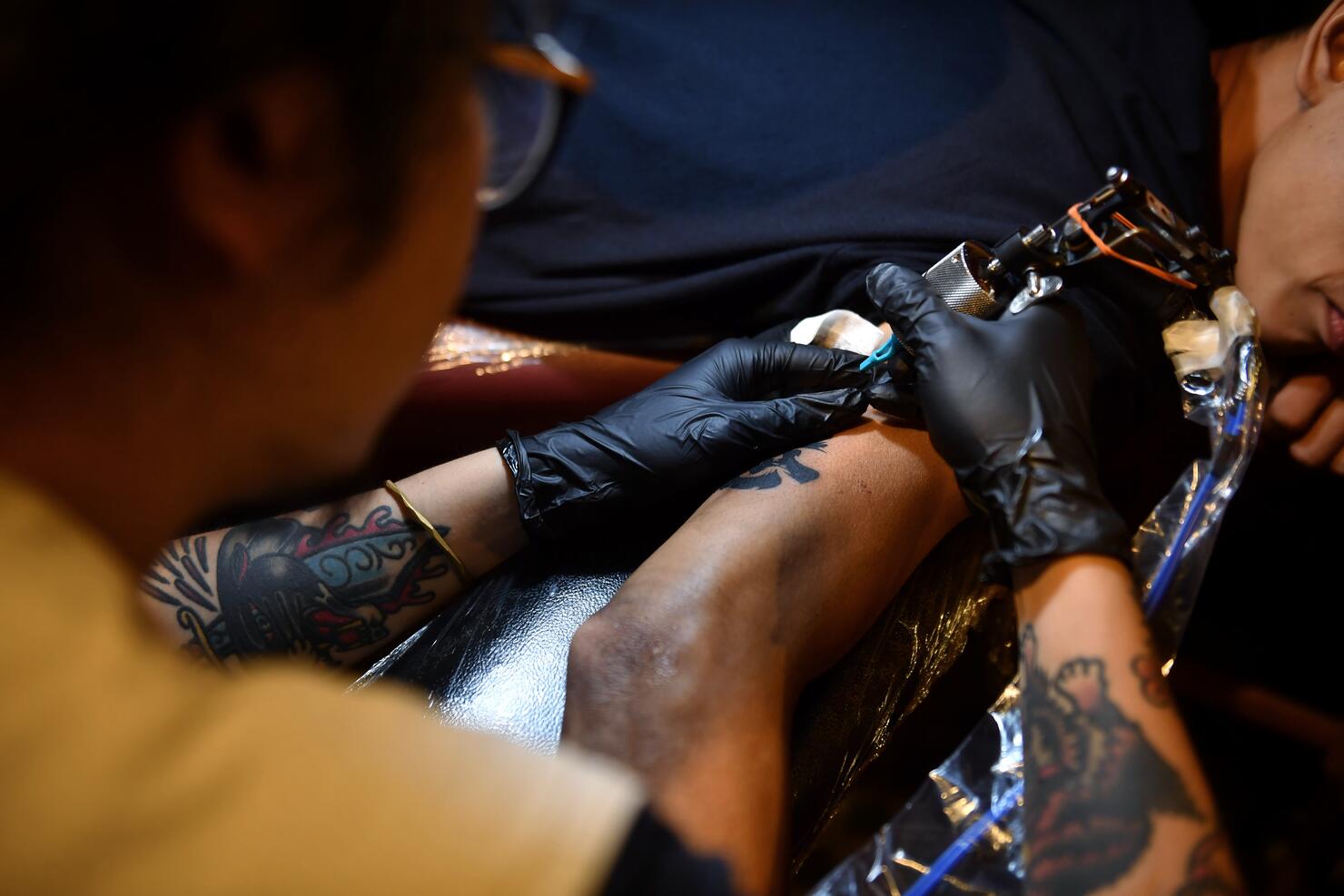 HONG KONG-CHINA-POLITICS-UNREST-ART-TATTOOS-LIFESTYLE