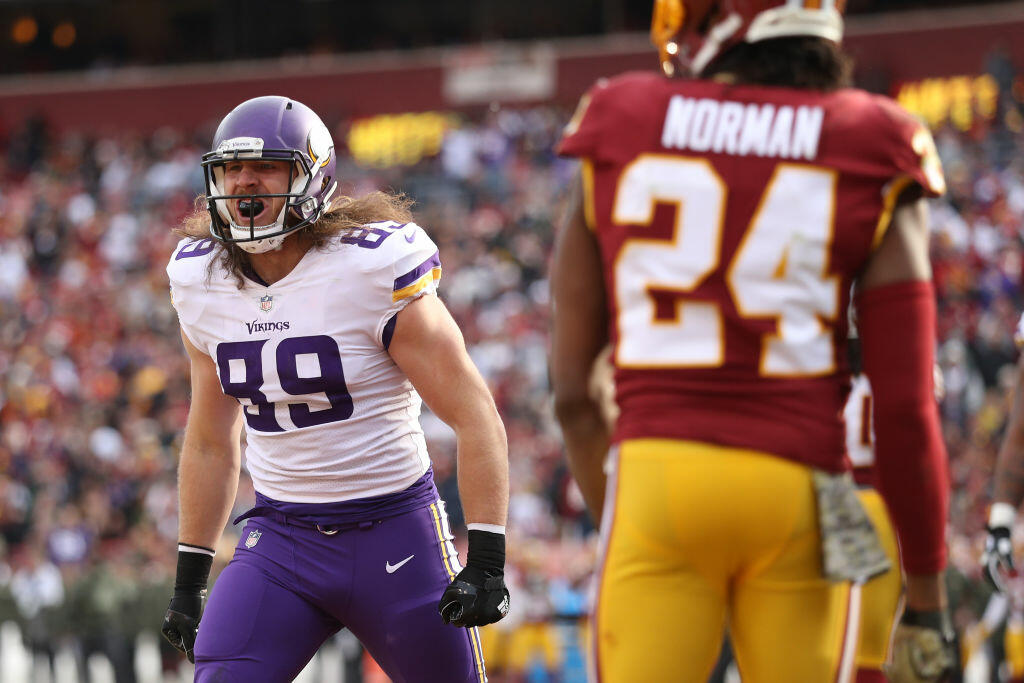 Vikings place TE David Morgan on PUP with lingering knee injury | KFAN - Thumbnail Image