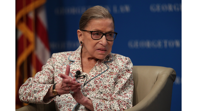 Supreme Court Justice Ruth Bader Ginsburg Attends Discussion At Georgetown Law