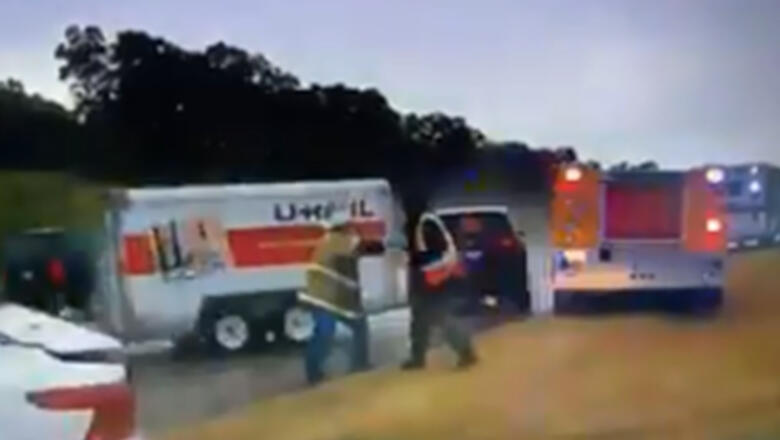 Dramatic Video Shows Out-Of-Control Trailer Slamming Into Firefighters - Thumbnail Image